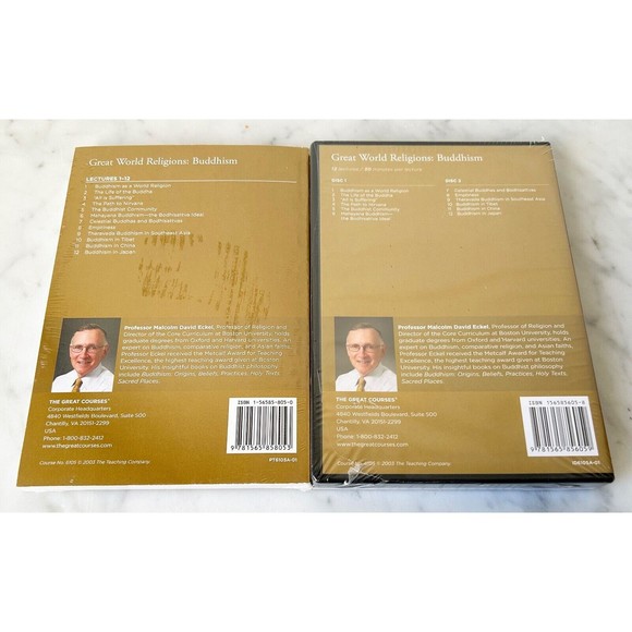 Great Courses Great World Religions-Buddhism DVDs-Guidebook-Transcript Book NEW - Picture 2 of 7